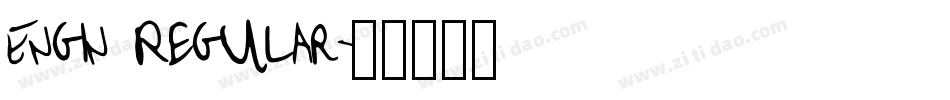 Engin Regular字体转换